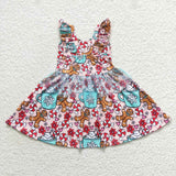 GSD0473 Christmas Gingerbread Cup Tulle Girl's Dress