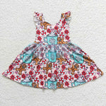 GSD0473 Christmas Gingerbread Cup Tulle Girl's Dress