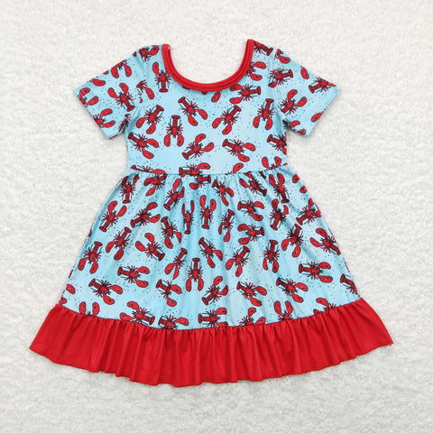 GSD0486 Crawfish Blue Girl's Dress