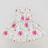 GSD0546 Flower Sleeveless Girl's Dress