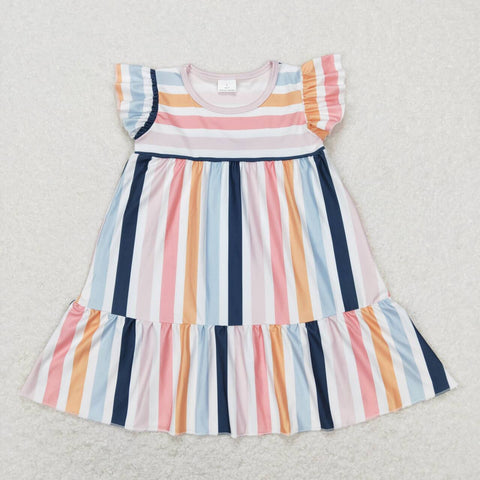 GSD0564 Colorful Stripe Girl's Dress