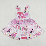 GSD0691 Barbie Pink Tulle Girls Dress