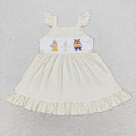 GSD0695 Castle Princess Yellow Girls Dress