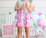 GSD0699 Ice cream Pink Girls Dress