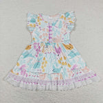 GSD0701 Chick Flower Pink Girls Dress