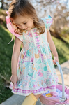 GSD0701 Chick Flower Pink Girls Dress