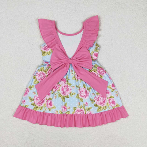 GSD0738 Flower Pink Cute Girls Dress