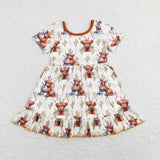 GSD0778 Easter Cow Cactus Girls Dress