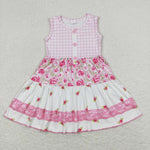 GSD0860 Flower Pink Girls Dress