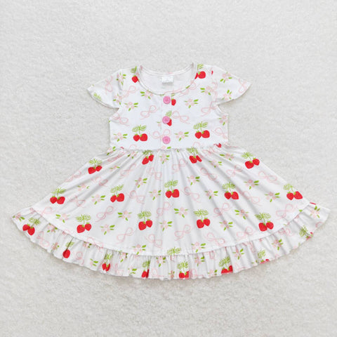 GSD0888 Strawberry Flower Girls Dress
