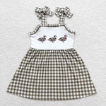 GSD0903 Duck Green Plaid Girls Dress