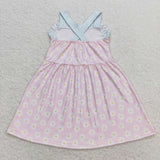 GSD0910 Daisy Pink Girls Dress