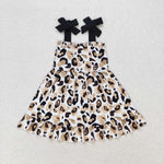 GSD0919 Leopard Black Girls Dress