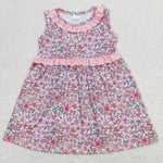 GSD0935 Flower Floral Pink Girls Dress