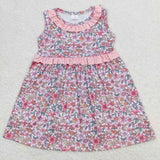 GSD0935 Flower Floral Pink Girls Dress