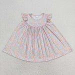 GSD0962 Flower Pink Girls Dress