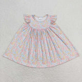 GSD0962 Flower Pink Girls Dress