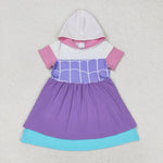 GSD0996 Cartoon Hoodie Girls Dress