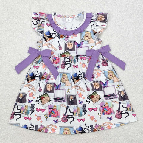 GSD1030 Singer Star Purple Girls Dress