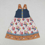 GSD1035 Flower Horse Girls Dress