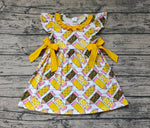 GSD1038 Pencil Yellow Girls Dress