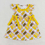 GSD1038 Pencil Yellow Girls Dress