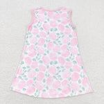 GSD1045 Flower Rose Pink Girls Dress