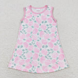 GSD1045 Flower Rose Pink Girls Dress