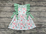GSD1071 Flower Green Mint Girls Dress