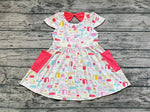 GSD1082 Cake Pink Girls Dress