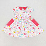 GSD1082 Cake Pink Girls Dress