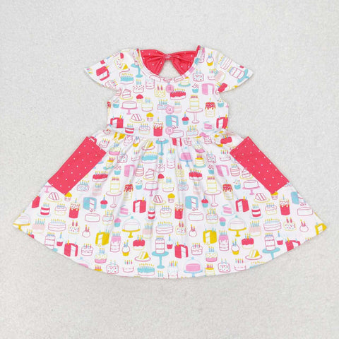 GSD1082 Cake Pink Girls Dress