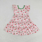 GSD1087 Strawberry Pink Girls Dress