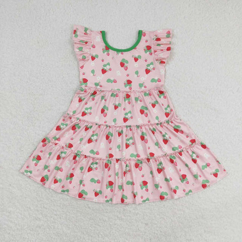 GSD1087 Strawberry Pink Girls Dress