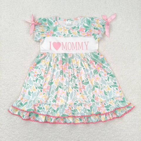 GSD1092 I LOVE MOMMY Flower Girls Dress