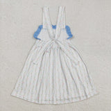 GSD1099 Flower Blue Girls Dress