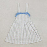 GSD1099 Flower Blue Girls Dress