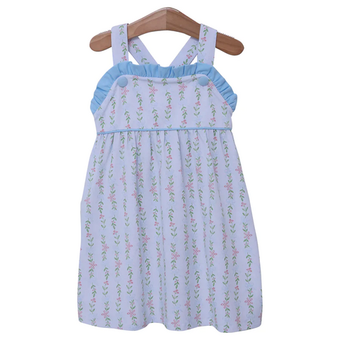 Preorder GSD1099 Flower Blue Girls Dress