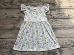 GSD1100 Flower White Girls Dress