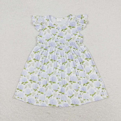 GSD1100 Flower White Girls Dress