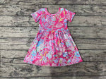 GSD1115 Summer Garden Flower Pink Girls Dress