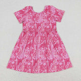 GSD1116 Summer Garden Flower Pink Girls Dress