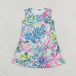 GSD1139 Flower Garden Flower Sleeveless Girls Dress