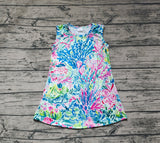 GSD1139 Flower Garden Flower Sleeveless Girls Dress