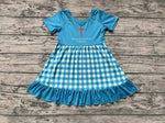 GSD1157 Jesus God Cross Green Girls Dress