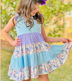 GSD1164 Flower Ruffles Girls Dress