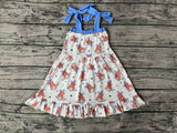 GSD1166 USA Flag Boots Blue Girls Dress