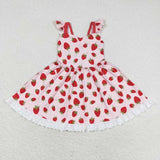 GSD1273 Strawberry Pink Red Girls Dress