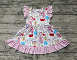 GSD1304 Back to school Bag Pencil Girls Dress