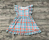 GSD1331 Green Plaid Girls Dress
